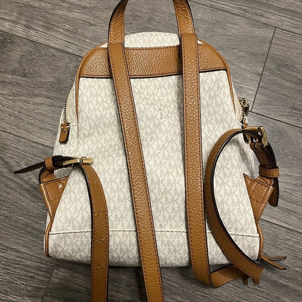Michael Kors Beige and Brown Women's Backpack image 3